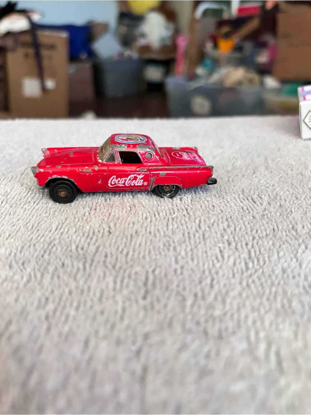 1957 Ford Thunderbird Coca-Cola red diecast car